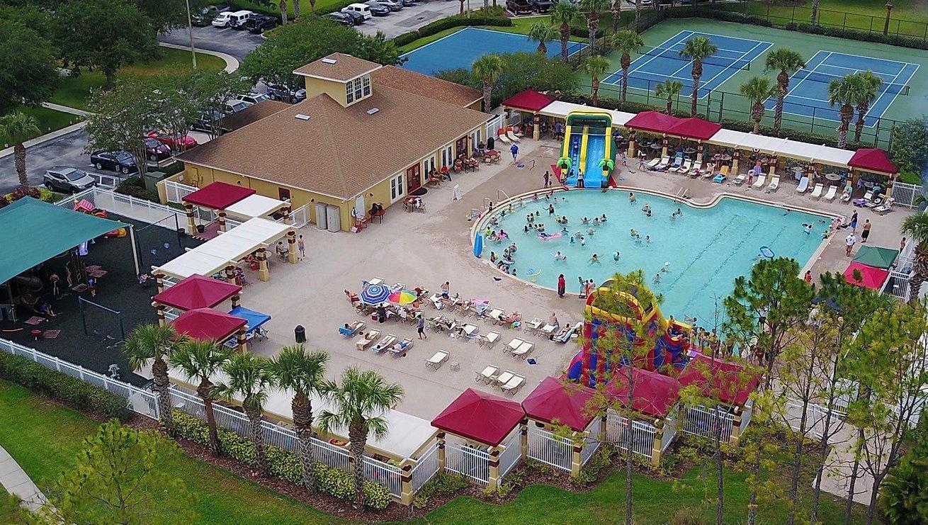 Ariel view of the amenities